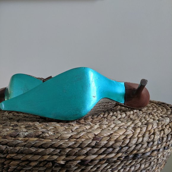 Carlos Santana Pointed Toe Faux Gator Slingback 8 - Picture 7 of 12